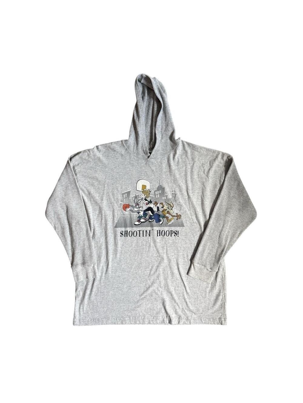 Vintage 90s Looney Tunes Basketball Hoodie
